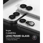 iPhone 16 / 16 Plus Lencsevédő - Ringke Camera Lens Frame Glass x 2 db - Fekete
