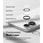 iPhone 16 / 16 Plus Lencsevédő - Ringke Camera Lens Frame Glass x 2 db - Fekete