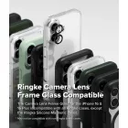 iPhone 16 / 16 Plus Lencsevédő - Ringke Camera Lens Frame Glass x 2 db - Fekete