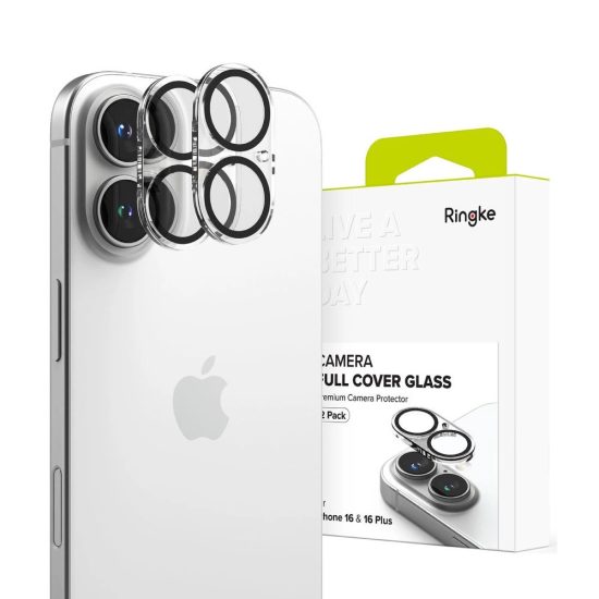 iPhone 16 / 16 Plus Kameravédő - Ringke Full Cover Glass x 2 db