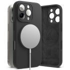 iPhone 16 Pro Tok - Ringke Silicone Magnetic - Fekete