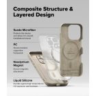 iPhone 16 Pro Tok - Ringke Silicone Magnetic - Fekete