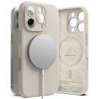 iPhone 16 Pro Tok - Ringke Silicone Magnetic - Bézs