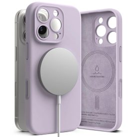 iPhone 16 Pro Tok - Ringke Silicone Magnetic - Lila