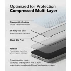 iPhone 16 Pro Kijelzővédő Üvegfólia - Ringke Easy Slide x 2 db
