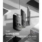 iPhone 16 Pro Kijelzővédő Üvegfólia - Ringke Easy Slide Privacy x 2 db