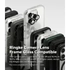 iPhone 16 Pro / 16 Pro Max Lencsevédő - Ringke Camera Lens Frame Glass x 2 db - Fekete