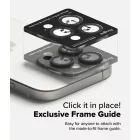 iPhone 16 Pro / 16 Pro Max Lencsevédő - Ringke Camera Lens Frame Glass x 2 db - Fekete