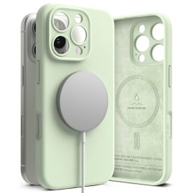iPhone 16 Pro Max Tok - Ringke Silicone Magnetic - Zöld