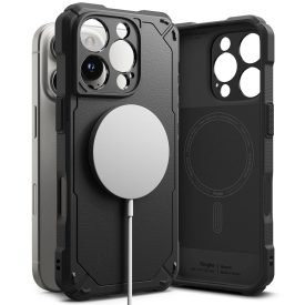 iPhone 16 Pro Max Tok - Ringke Rugged Gear Magnetic - Fekete iPhone 16 Pro Max Tok - Ringke Rugged Gear Magnetic - Fekete