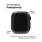 Apple Watch 10 (46mm) Tok - Ringke Slim x 2 db - Átlátszó & Fekete