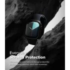 Apple Watch 10 (46mm) Tok - Ringke Slim x 2 db - Átlátszó & Fekete