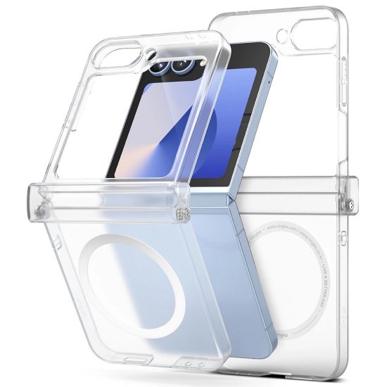 Samsung Galaxy Z Flip 6 Tok - Ringke Slim Hinge Magnetic - Áttetsző