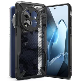Oneplus 13 Tok - Ringke Fusion X - Fekete Camo