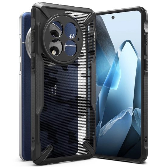 Oneplus 13 Tok - Ringke Fusion X - Fekete Camo