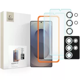   Samsung Galaxy S25 Ultra Kijelzővédő és Kameravédő Üvegfólia Készlet - Tech-Protect Supreme Set