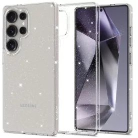   Samsung Galaxy S25 Ultra Tok - Tech-Protect FlexAir - Átlátszó-Csillogó