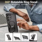 Samsung Galaxy S25 Ultra Tok - Tech-Protect MagRing MagSafe - Matt-Fekete