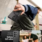 Samsung Galaxy S25 Ultra Tok - Tech-Protect MagRing MagSafe - Matt-Fekete