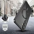 Samsung Galaxy S25+ Plus Tok - Tech-Protect MagMat MagSafe - Átlátszó-Fekete