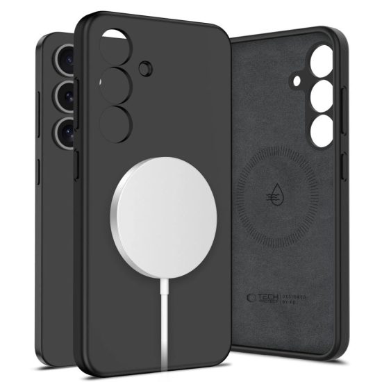 Samsung Galaxy S25 Tok - Tech-Protect Liquid Silicone MagSafe - Fekete