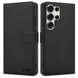 Samsung Galaxy S25 Ultra Tok - Tech-Protect Wallet - Fekete