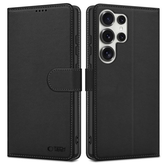 Samsung Galaxy S25 Ultra Tok - Tech-Protect Wallet - Fekete