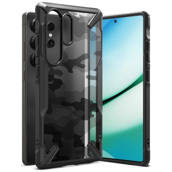 Samsung Galaxy S25 Ultra Tok - Ringke Fusion X - Fekete Camo