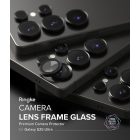 Samsung Galaxy S25 Ultra Lencsevédő - Ringke Camera Lens Frame Glass x 2 db - Fekete
