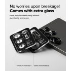 Samsung Galaxy S25 Ultra Lencsevédő - Ringke Camera Lens Frame Glass x 2 db - Fekete