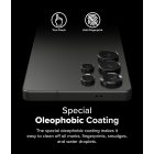 Samsung Galaxy S25 Ultra Lencsevédő - Ringke Camera Lens Frame Glass x 2 db - Fekete