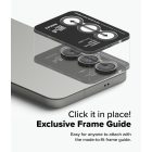 Samsung Galaxy S25+ Plus Lencsevédő - Ringke Camera Lens Frame Glass x 2 db - Fekete