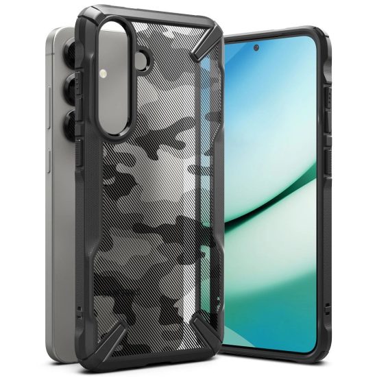 Samsung Galaxy S25 Tok - Ringke Fusion X - Fekete Camo