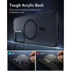 Samsung Galaxy S25+ Plus Tok - ESR Classic Hybrid Halolock - Átlátszó-Fekete
