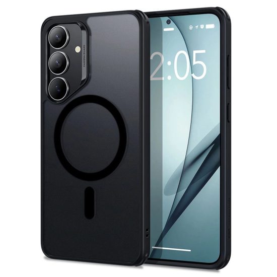 Samsung Galaxy S25+ Plus Tok - ESR Classic Hybrid Halolock - Áttetsző-Fekete