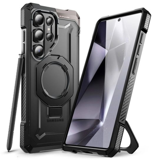 Samsung Galaxy S25 Ultra Tok - Supcase UB Grip MagSafe - Fekete