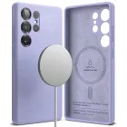 Samsung Galaxy S25 Ultra Tok - Ringke Silicone Magnetic - Lila