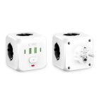 Tech-Protect PCL3x4 Hálózati Elosztó - 3x AC + 2x USB-A + 2x USB-C - Fehér