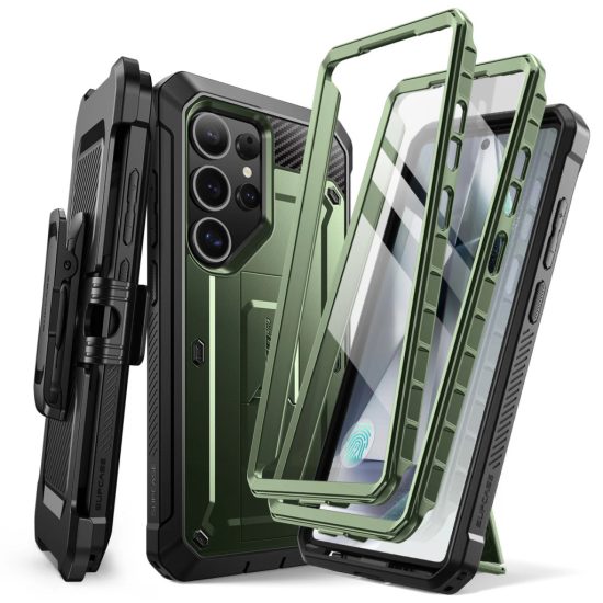 Samsung Galaxy S25 Ultra Tok - Supcase Unicorn Beetle Pro - Zöld