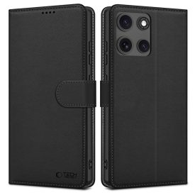 Motorola Moto G15 / G15 Power Tok - Tech-Protect Wallet - Fekete   Motorola Moto G15 / G15 Power Tok - Tech-Protect Wallet - Fekete