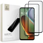 Motorola Moto G15 / G15 Power / G05 / E15 Kijelzővédő Üvegfólia - Tech-Protect Glass Fit+ - Fekete x 2 db