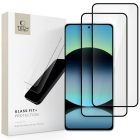 Xiaomi Redmi Note 14 4G / 5G Kijelzővédő Üvegfólia - Tech-Protect Glass Fit+ - Fekete x 2 db