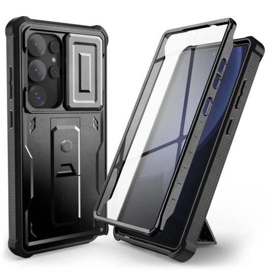 Samsung Galaxy S25 Ultra Tok - Tech-Protect Kevlar Cam+ - Fekete