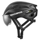 Rockbros Kerékpáros Sisak Levehető UV Szemüveggel, Unisex - Fekete