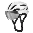 Rockbros Kerékpáros Sisak Levehető UV Szemüveggel, Unisex - Fehér