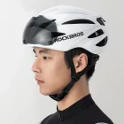 Rockbros Kerékpáros Sisak Levehető UV Szemüveggel, Unisex - Fehér