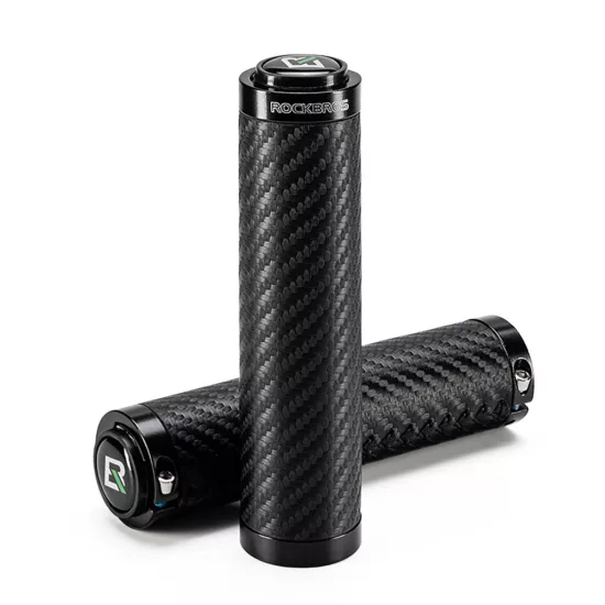 Rockbros Kerékpár Markolat - Egyenes, Csúszásgátló, Csavart kialakítású x 2 db - Fekete