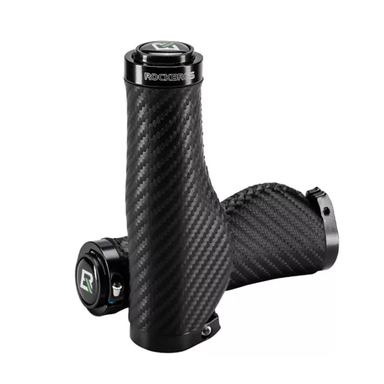 Rockbros Kerékpár Markolat - Ergonómikus, Csúszásgátló, Csavart kialakítású x 2 db - Fekete