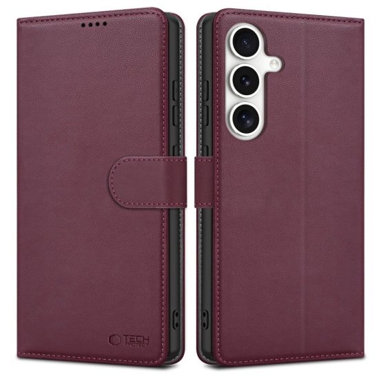 Samsung Galaxy S25 Tok - Tech-Protect Wallet - Burgundi