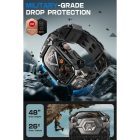 Apple Watch Ultra 1 / 2 (49mm) Tok és Szíj - Supcase Unicorn Beetle Ore - Fekete